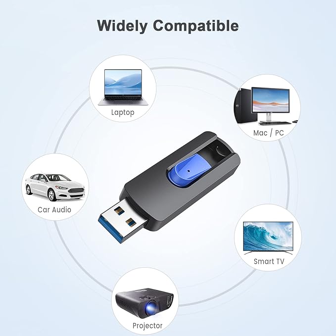 JUANWE USB Flash Drive 256GB, USB 3.0 Thumb Drive USB Storage Flash Drive - Image 5
