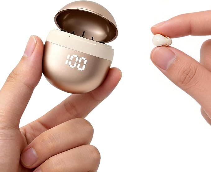 Xmenha Invisible Mini Small Earbuds Wireless Bluetooth, Skin Tone Comfortable by Xmenha