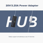 Powered USB Hub 10Gbps, intpw YH6AC 9-Port USB HUB - Image 8