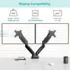 WALI Dual Monitor Mount, Monitor Arms - Image 3