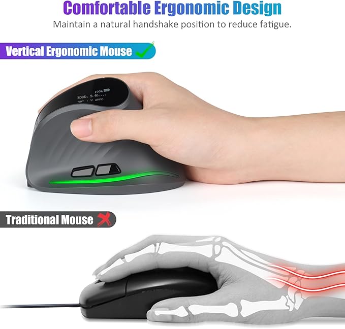 TRELC Wireless Ergonomic Mouse - Image 5