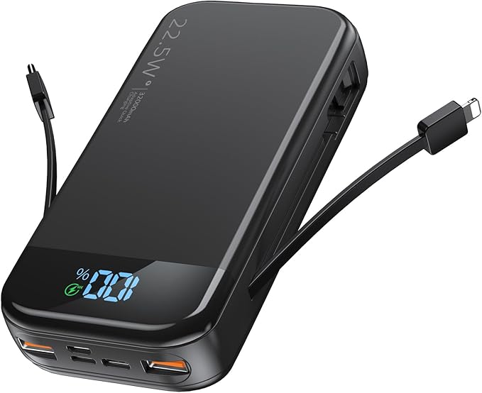 Portable Charger 32000mAh, 22.5W QC 3.0 PD 20W Smart LED Display Fast Charging by BLJIB