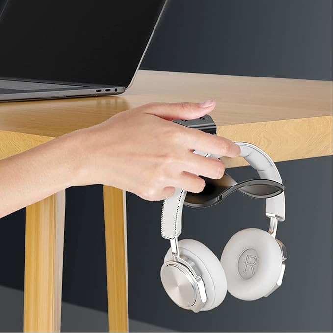 2-Pack Never Fall Headphone Hooks Hanger Wall Mount, Headset Holder Stand - Image 4