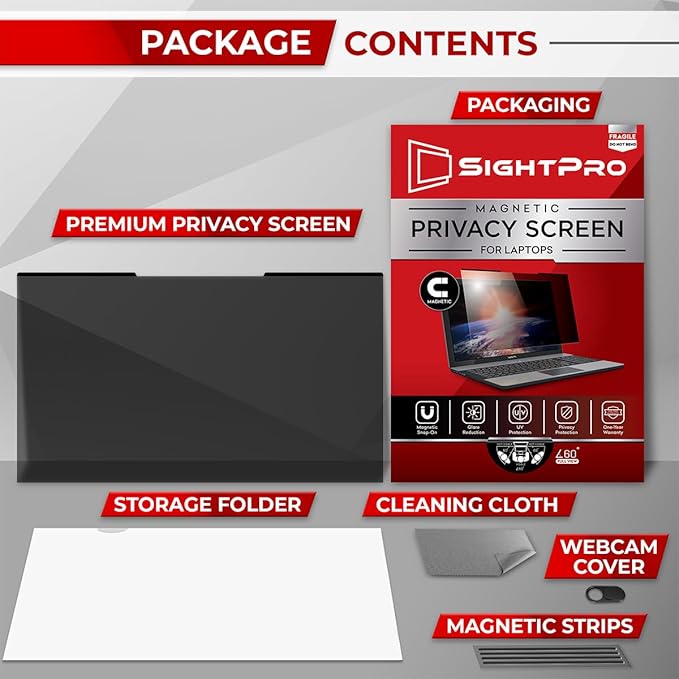 Magnetic Laptop Privacy Screen 14 Inch 16:10 - Image 7