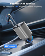 4 in 1 Retractable Car Charger, SUPERONE Smaller Fast Car Phone Charger 69W - Image 7
