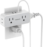 20W PD Surge Protector Outlet Extender, TESSAN Multi Plug Splitter by TESSAN