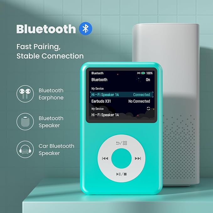 Mp3 Player with Bluetooth Y1 Portable Music Digital Players Supports Playlist - Image 3