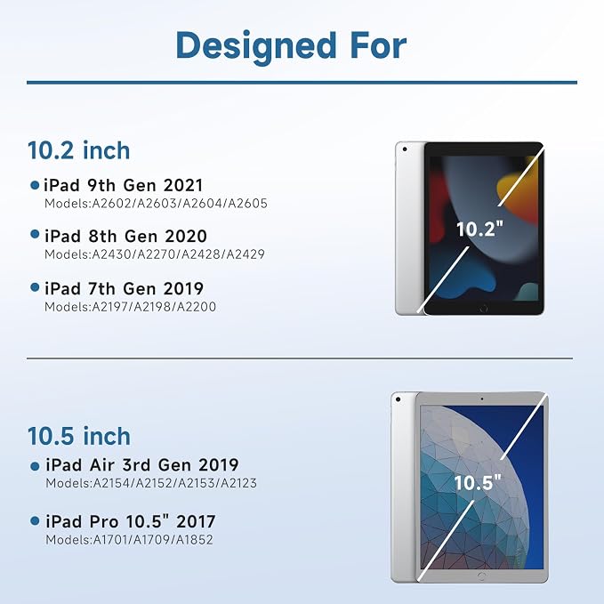 Keyboard Case for iPad 9th/8th/7th Generation 10.2 inch 2021/2020/2019 & ipad - Image 2