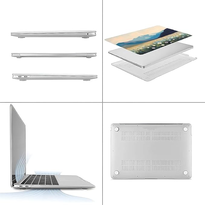 Compatible with MacBook Air 13.3 13.6 Inch Case 2022 2021 2020 2019 Plastic - Image 3