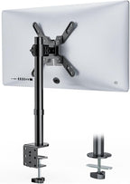 WALI Single Monitor Mount for 1 Computer Screen up to 42 inch, Fully Adjustable by WALI