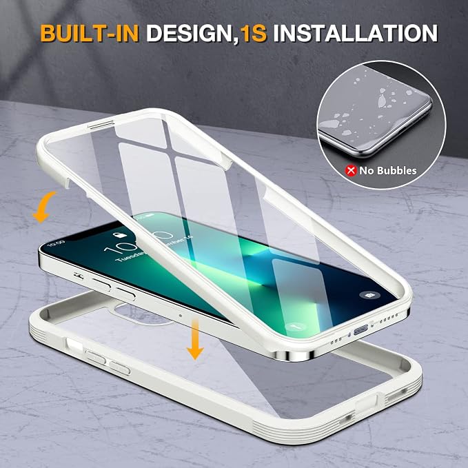 Miracase Glass Case for iPhone 13 Pro Max 6.7 inch, Upgrade Full-Body Clear - Image 5