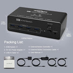 DEMEXBOOK HDMI KVM Switch 2 Monitors 2 Computers 8K@60Hz 4K@120Hz, - Image 8