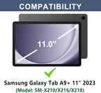 Keyboard Case for Samsung Galaxy Tab A9 Plus 5G 11 inch 2023, 7 Color Backlit - Image 7