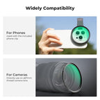 K&F Concept 67mm Clip-on Black Diffusion 1/8 Phone Camera Lens Filter Kit - Image 6