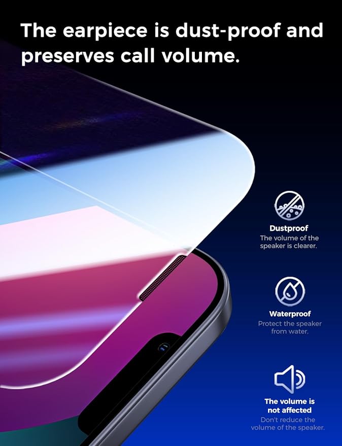 MAGIC JOHN 2 Pack for iPhone 13/14& iPhone 13 Pro 6.1 inch Tempered Glass - Image 6