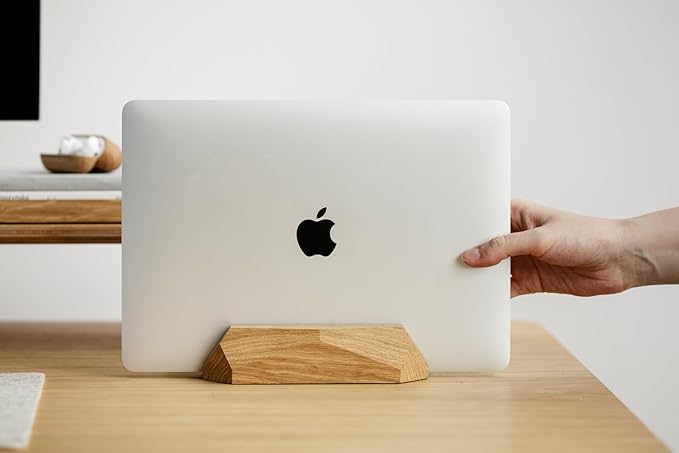 Oakywood Vertical Laptop Stand Wood - Image 7