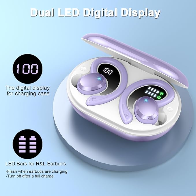 Wireless Earbud, 48H Running Wireless Earphones - Image 7