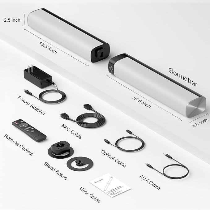 Sound Bar for Smart TV, 80W Soundbar - Image 8
