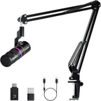 EJoy D10 PRO USB Wireless Gaming Microphone – Boom Arm Mic by COMICA