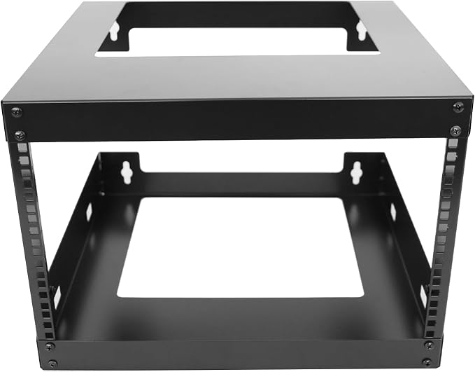 6U Wall Mount Open Frame 19 Inch Server Equipment Rack Wall Mountable Heavy - Image 3