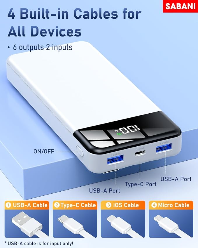 SABANI Portable Charger 35000mAh Power Bank - Image 2