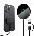 Magnetic Wireless Charger for iPhone 16/16 Pro/16 Plus/16 Pro Max, FDGAO 2 in 1 by WirelessCharger