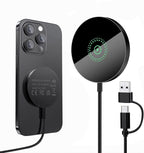 Magnetic Wireless Charger for iPhone 16/16 Pro/16 Plus/16 Pro Max, FDGAO 2 in 1 by WirelessCharger