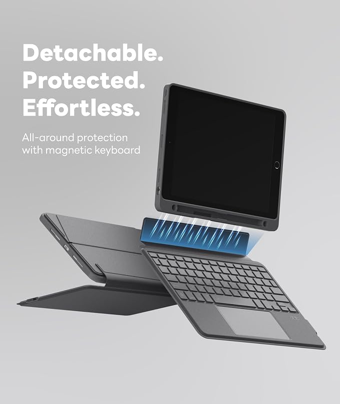 EIP Bluetooth Keyboard Case for iPad 10.2 inch & iPad Air 10.5 inch, 10.2 - Image 5