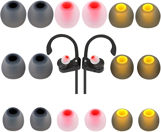 Earbud Tips Ear Bud Tips Soft Anti Slip Washable and Reusable Silicone by Unknown