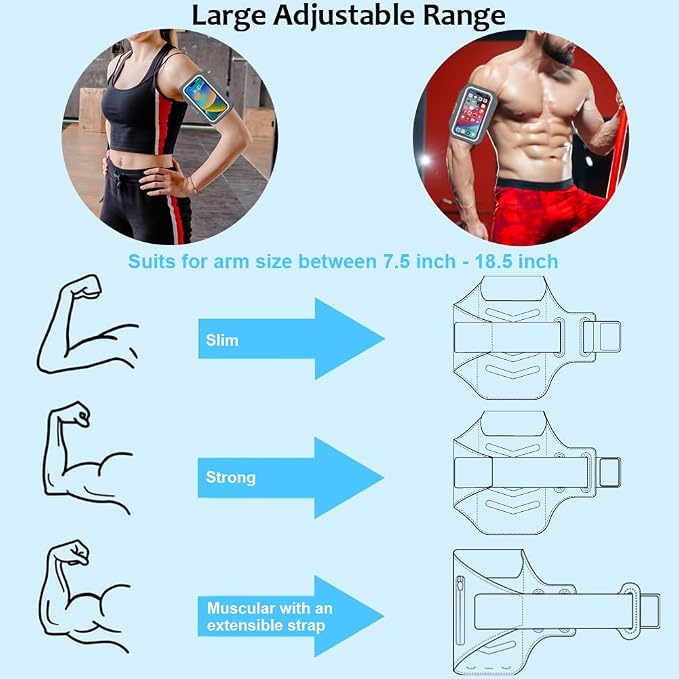 Phone Holder for Running-Arm Band for Running for iPhone & Samsung Galaxy - Image 6