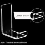 Weewooday 4 Pieces Headphone Hanger Holder Desk Adhesive Headphone Hook Wall - Image 3