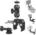 SMALLRIG Super Camera Clamp Mount, Double Ball Head Magic Arm Adapter, by SmallRig
