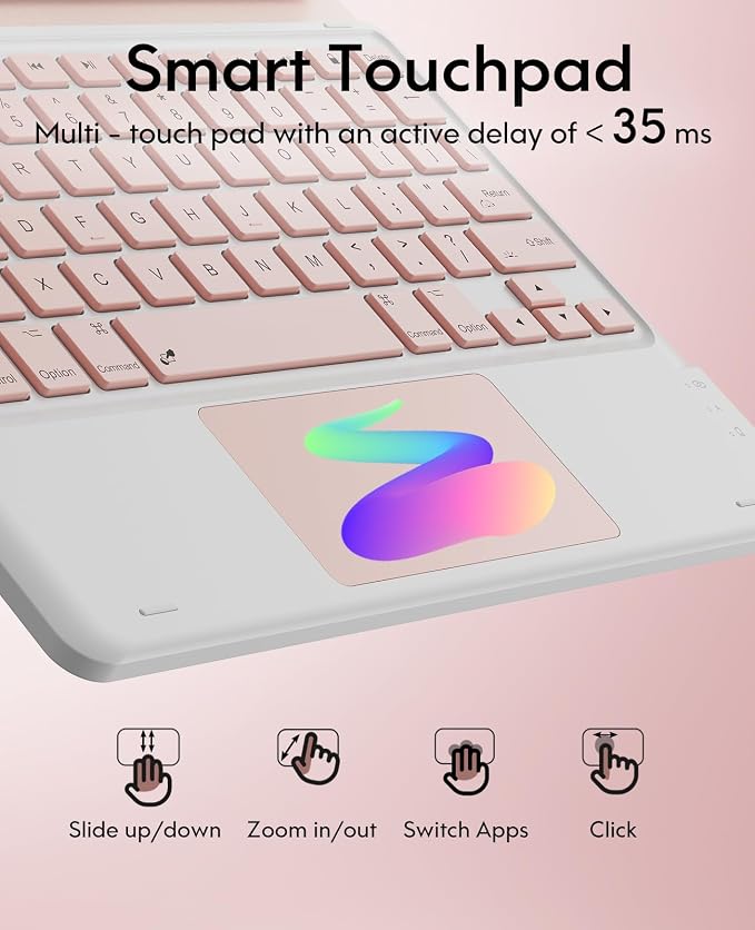 GreenLaw Keyboard Case for iPad Air 11-inch 2025/2024 & Air 4th/5th Gen & iPad - Image 5