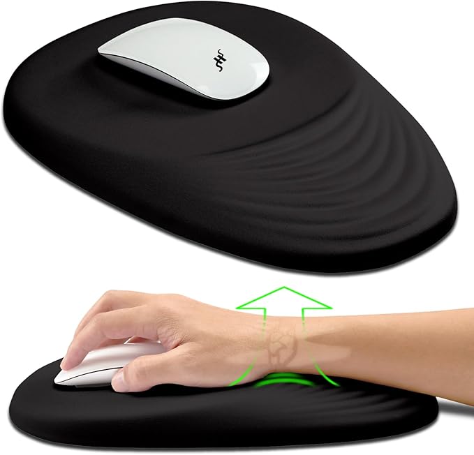 Hokafenle Ergonomic Mouse Pad Wrist Support, Terraced Slope Carpal Tunnel Wrist by Hokafenle