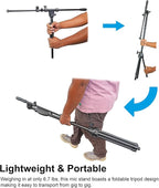 Rockville RVMIC3 V2 Portable Adjustable Tripod Boom Mic Stand - Image 9