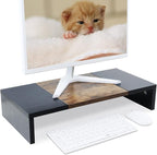 TEAMIX 20 inch Monitor Riser, Sturdy Wood Desktop Riser - Image 6