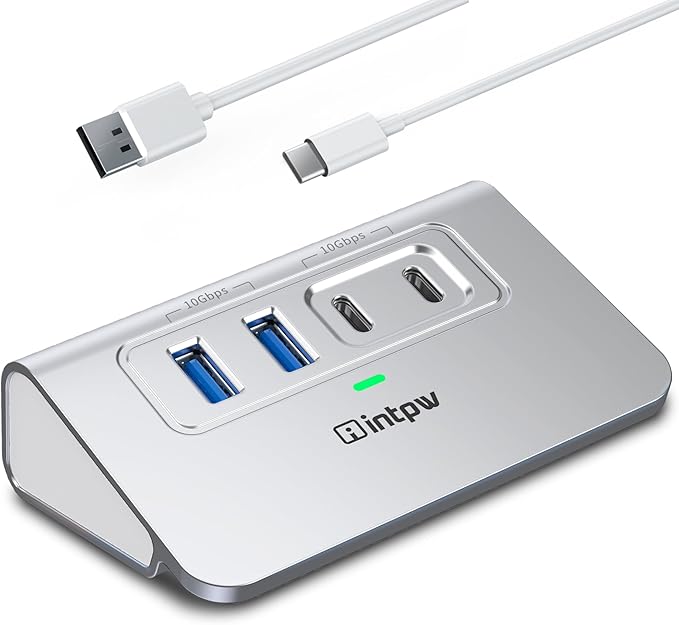 Intpw USB C Hub 10Gbps, 4 Port USB Splitter by intpw