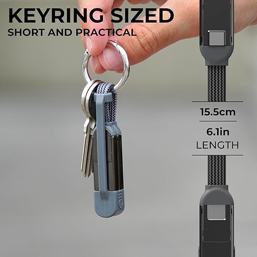 Rolling Square inCharge XS - 240W 4in1 Keyring Cable | Fast Charging & Data - Image 4