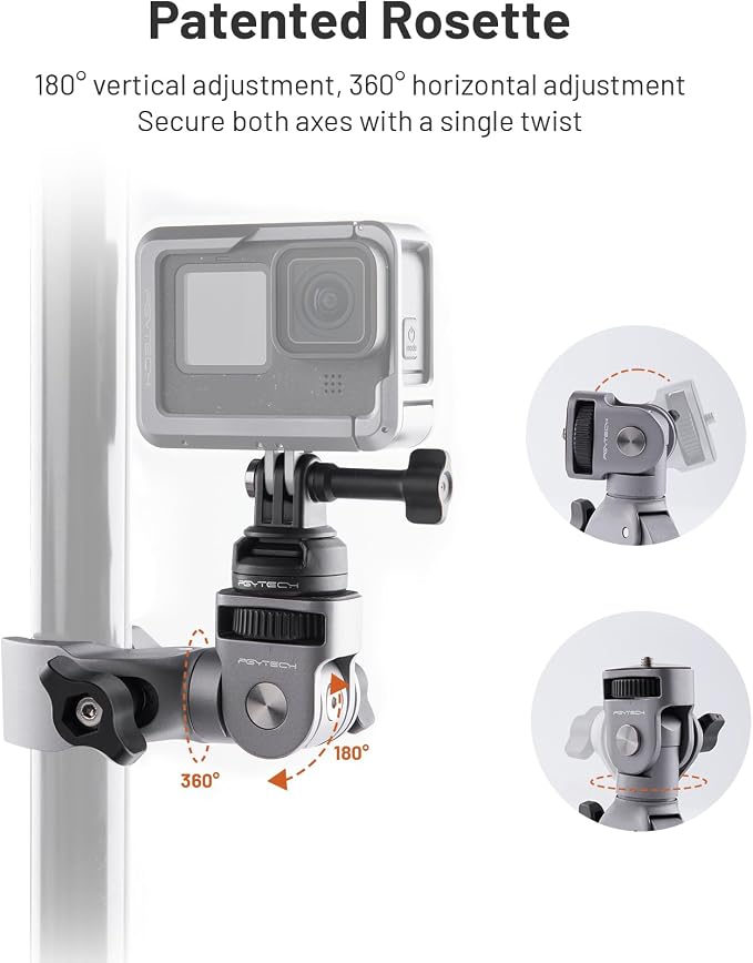 PGYTECH CapLock Super Clamp Mount, Aluminum Alloy Bracket - Image 2