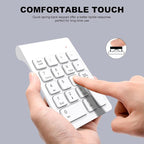 TRELC Wireless Numeric Keypad, Mini 2.4G 18 Keys Number Pad, Portable Silent - Image 4