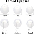 Replacement Earbud Tips Silicone Earbud Covers Fit Most in-Ear Earbuds - Image 2