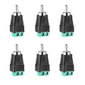 RCA Plugs for Speaker Wire，RCA to AV Screw Terminal Connector, Phono RCA Male by Iskueal