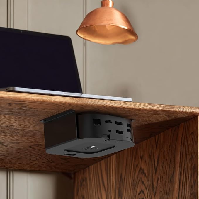 Under Desk Mount Holder for HP USB-C Dock G5, Under-Desk Iron Storage Rack - Image 7