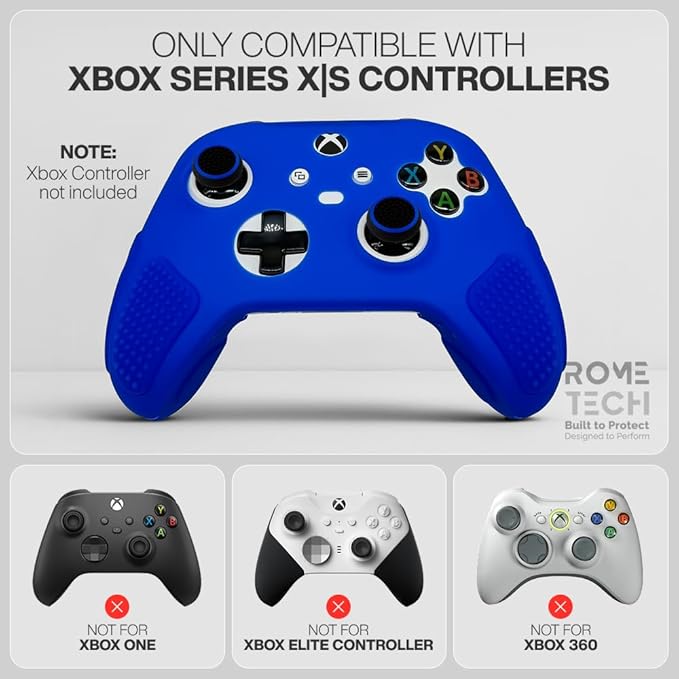 for Xbox Controller Series X/S Silicone Protective Cover, Soft Skin Xbox - Image 3