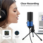 FIFINE USB Computer Microphone for Recording YouTube Video Voice Over Vocals - Image 5