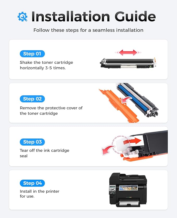 126A Toner Cartridge Set 4-Pack High Yield Replacement - Image 4