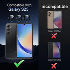 Korecase for Galaxy S25 Camera Lens Protector, 9H Tempered Glass Anti Scratch - Image 2