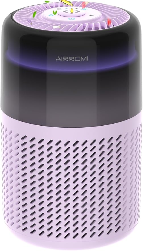 AIRROMI Air Purifier for Bedroom Home, HEPA Filter, Covers Upto 549 Ft² by AIRROMI