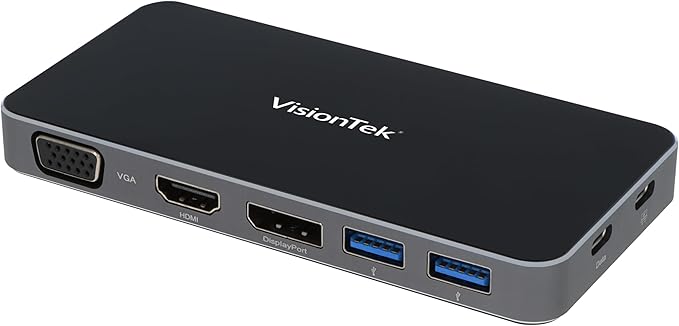VisionTek VT200 Portable USB-C Dual Monitor Hub by VisionTek