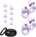Ear Plugs for Sleeping, 2 Pairs of Reusable Earplugs for Noise Reduction by JUSTRVN